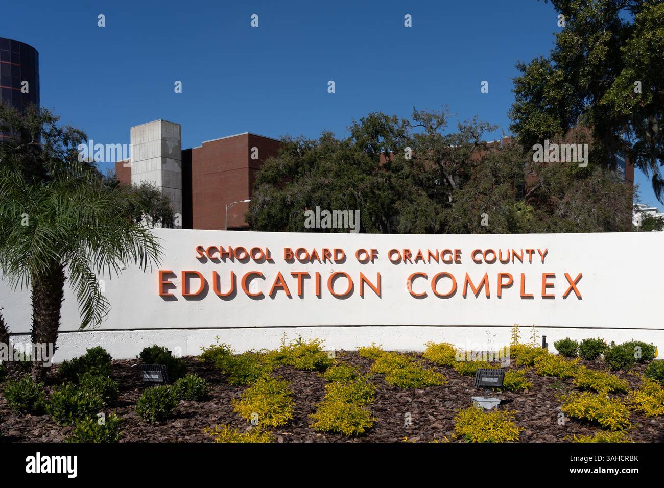 School Board of Orange County Education Complex a Orlando, Florida, Stati Uniti. Foto Stock