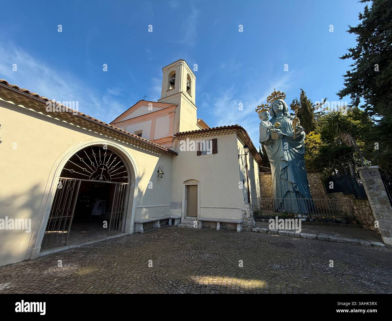 Chapelle Saint-Hospice, (Cappella di Saint-Hospice) Saint-Jean-Cap-Ferrat, provence–Alpes–Côte-d'Azur, Francia. Foto Stock