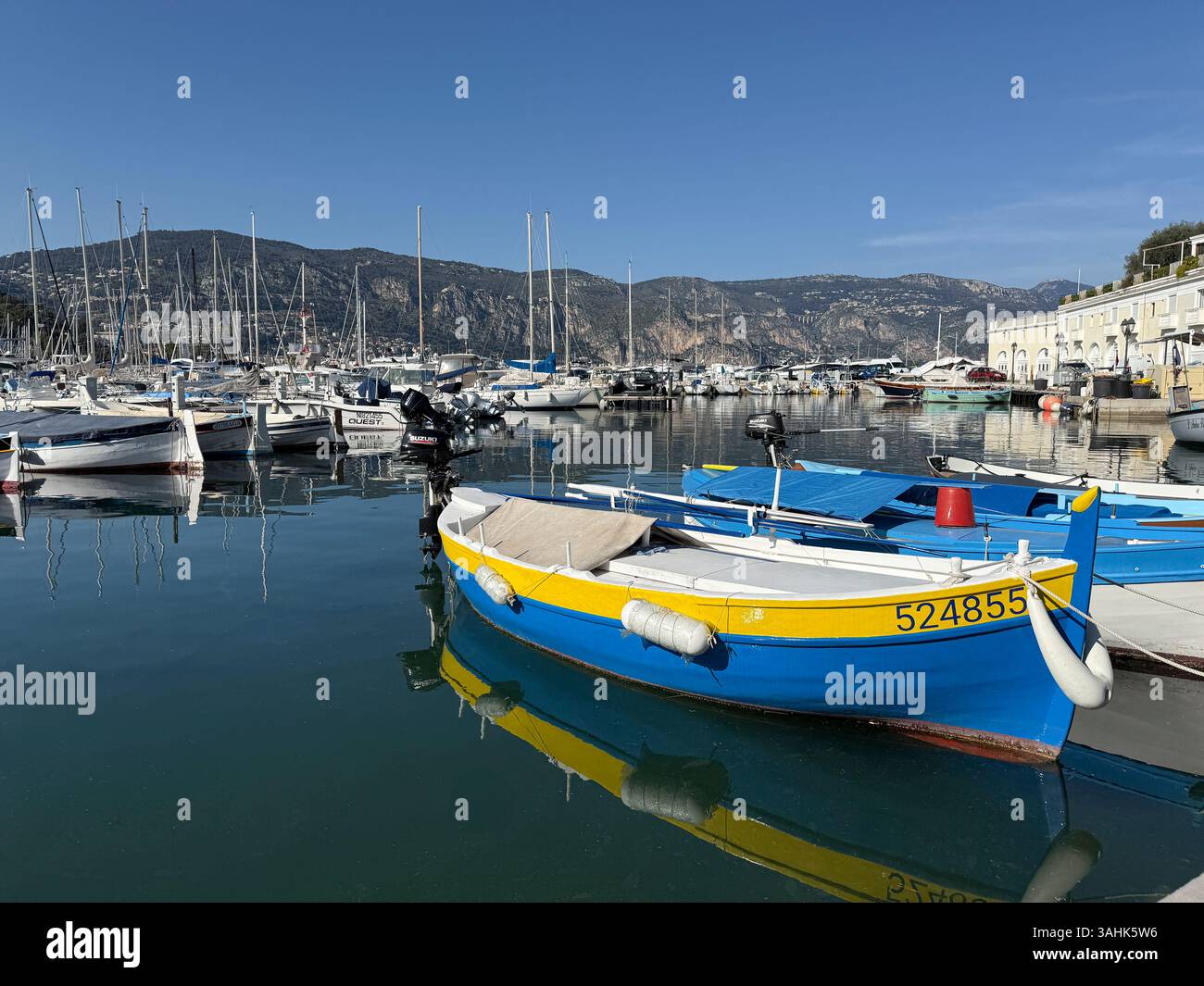 Quai (il Quay), Saint-Jean-Cap-Ferrat, Provence-Alpes-Côte-d'Azur, Francia. Foto Stock
