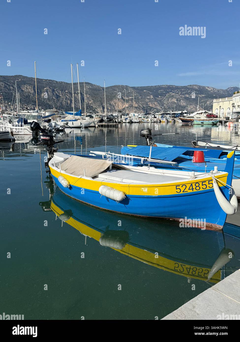Quai (il Quay), Saint-Jean-Cap-Ferrat, Provence-Alpes-Côte-d'Azur, Francia. Foto Stock
