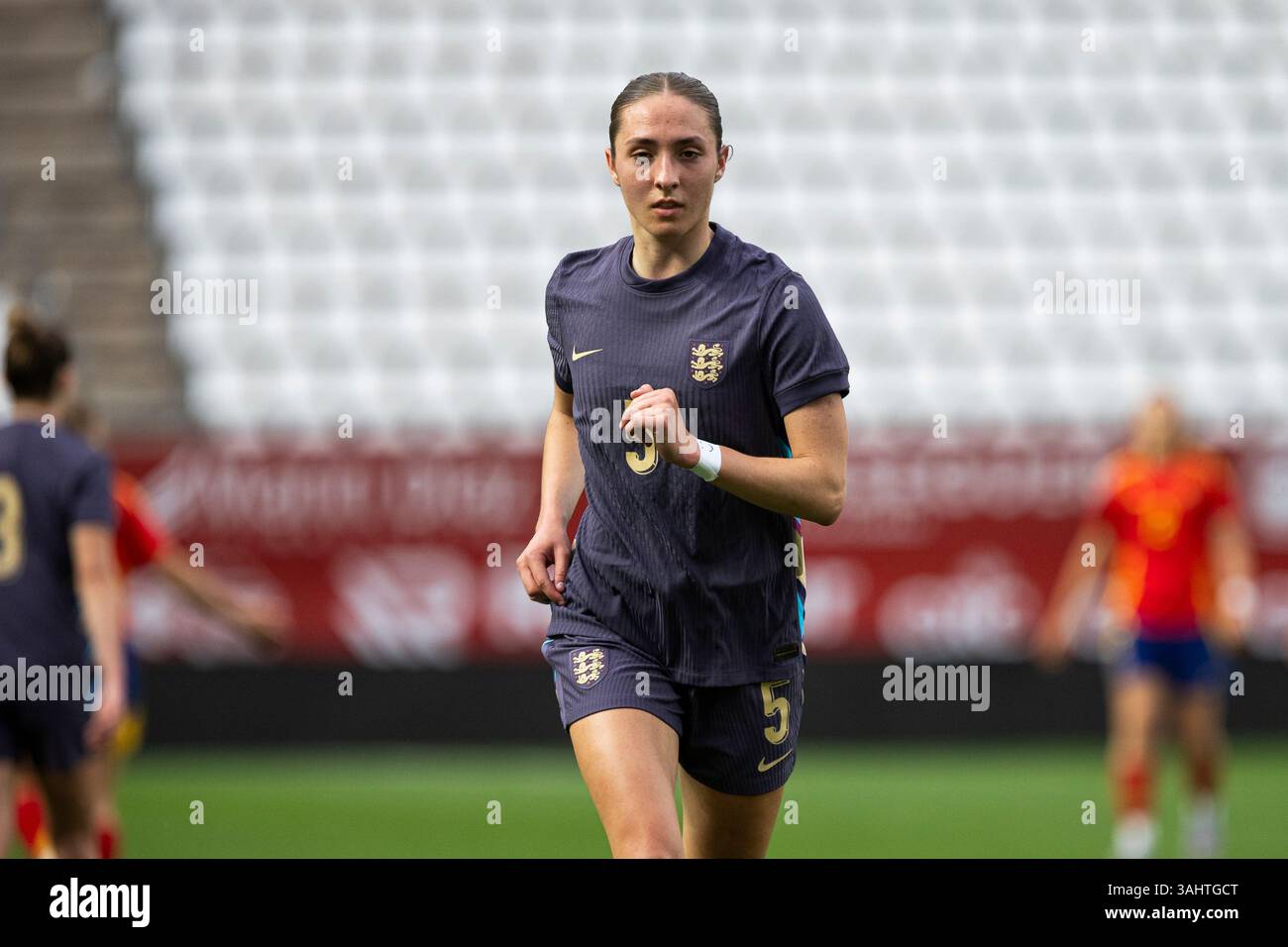 NAOMI LAYZELL, giocatrice DEL MANCHESTER CITY, con la squadra inglese U23 femminile, durante la partita, SPAGNA contro INGHILTERRA U23 donne, Europa League femminile U23 fina Foto Stock
