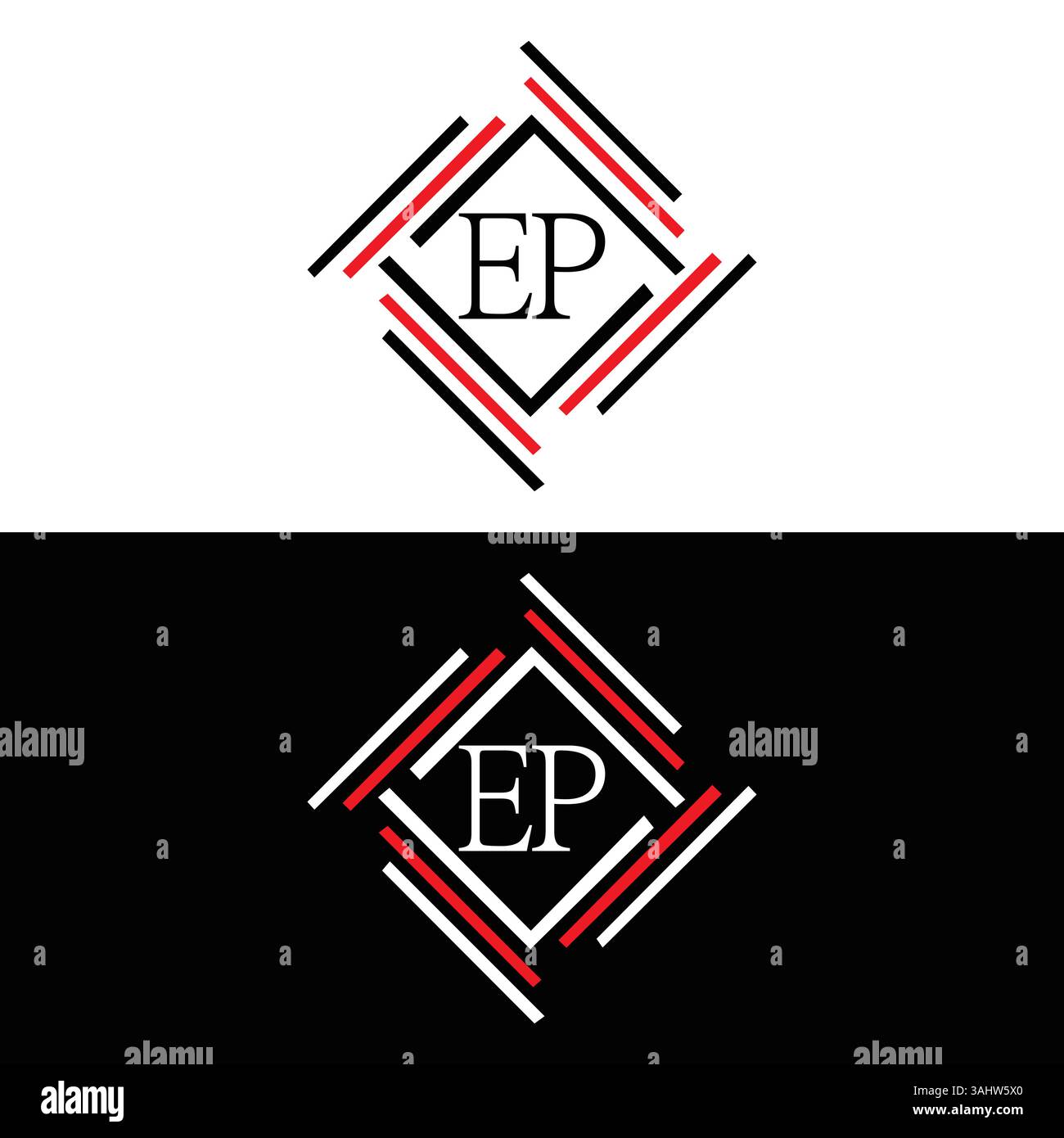 Set EP, EP, design e P, lettera e P, logo e P, e P, lettera EP, logo EP, monogramma EP, set di logo lettera EP, grafica, icona, identità, settore, iniziale, le Illustrazione Vettoriale