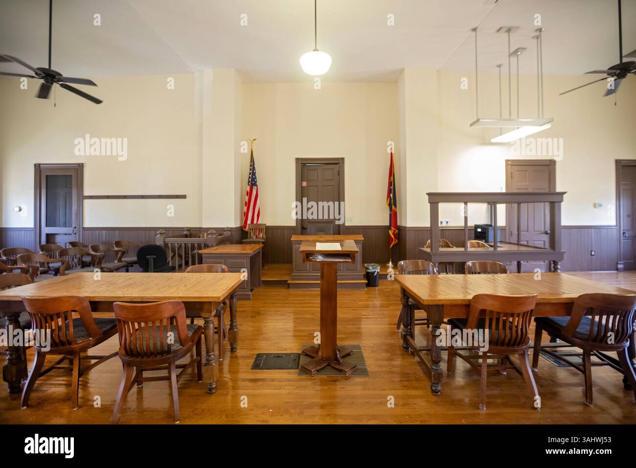 Sumner, Mississippi - il tribunale della contea di Tallahatchie, sede dell'Emmett fino al processo per omicidio. Nel 1955, il quattordicenne Emmett Till fu torturato e ucciso Foto Stock