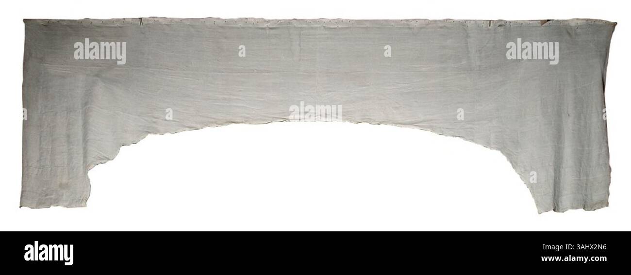 Questa scena della serie "EN stad" (città), dipinta tra il 1780 e il 1789, raffigura la parte superiore del palcoscenico con gli elementi del cielo e del tetto. Il dipinto mette in risalto l'artigianato dettagliato del design scenico del XVIII secolo per le produzioni teatrali. Foto Stock