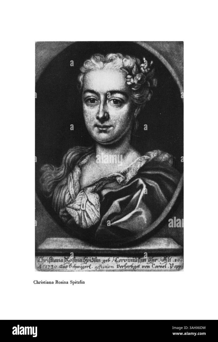 Christiana Rosina Spitzlin era un'artista affermata le cui opere rimangono influenti nel campo della ritrattistica. I dettagli sulla sua vita e le sue opere specifiche non sono ampiamente documentati. Foto Stock
