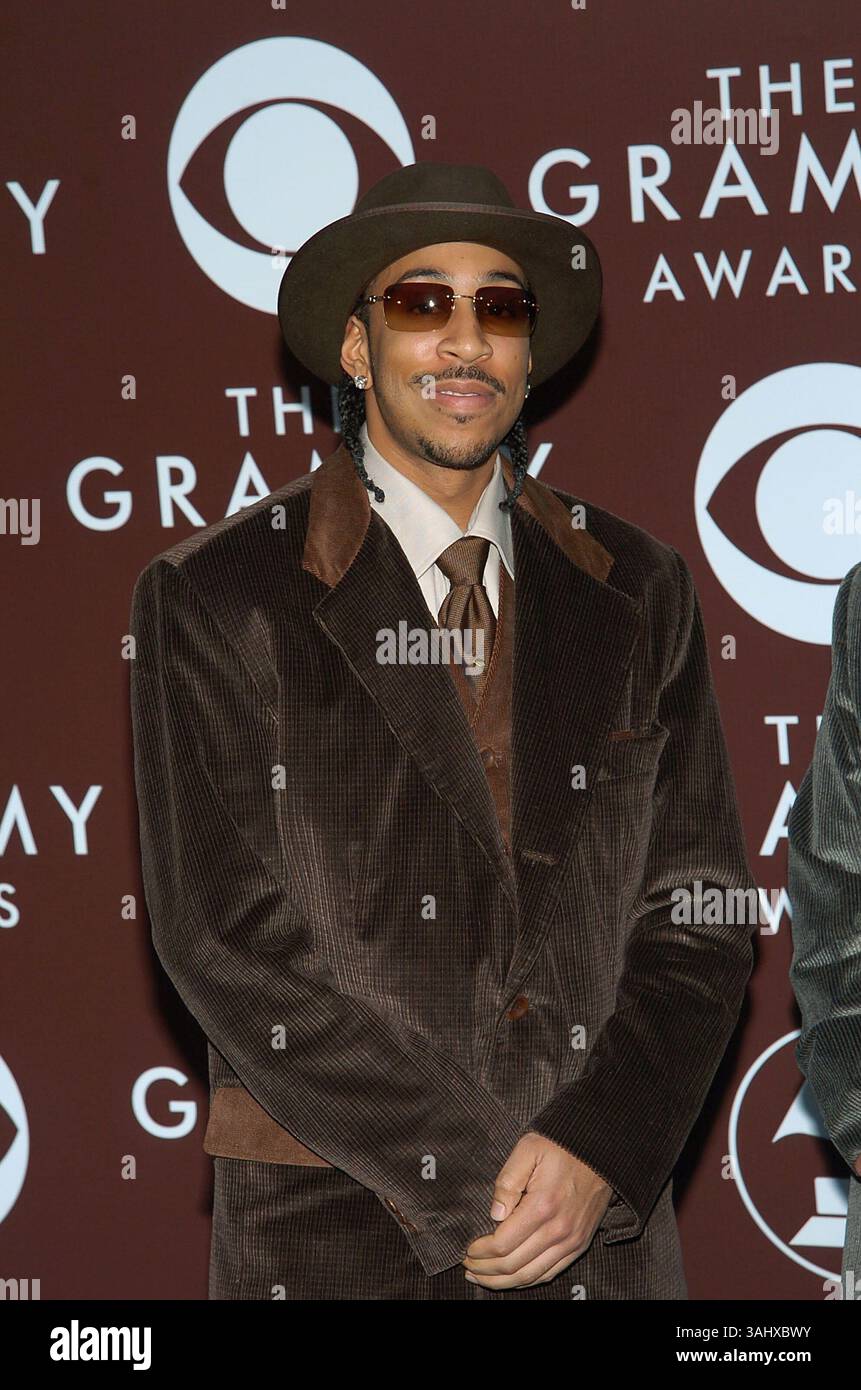 14 febbraio 2005 - Los Angeles, CA, Stati Uniti - 05 febbraio 2005 - Los Angeles, California - Ludacris. 47° Grammy Award annuale - arrivi. Foto: Jacqui Wong/AdMedia (immagine di credito: © Jacqui Wong/AdMedia via ZUMA Wire) Foto Stock
