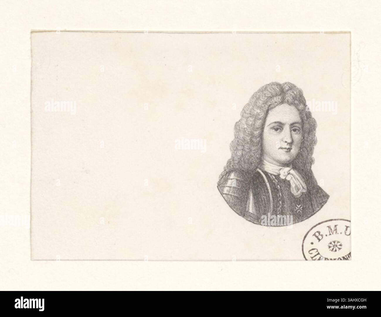 La stampa intitolata BOYER 1996 presenta una litografia di Jean-Antoine Sablon du Corail, una figura di spicco raffigurata da Ambroise Tardieu (1840-1912). Questa litografia fa parte della collezione Boyer e mette in risalto lo stile artistico dell'epoca. Foto Stock