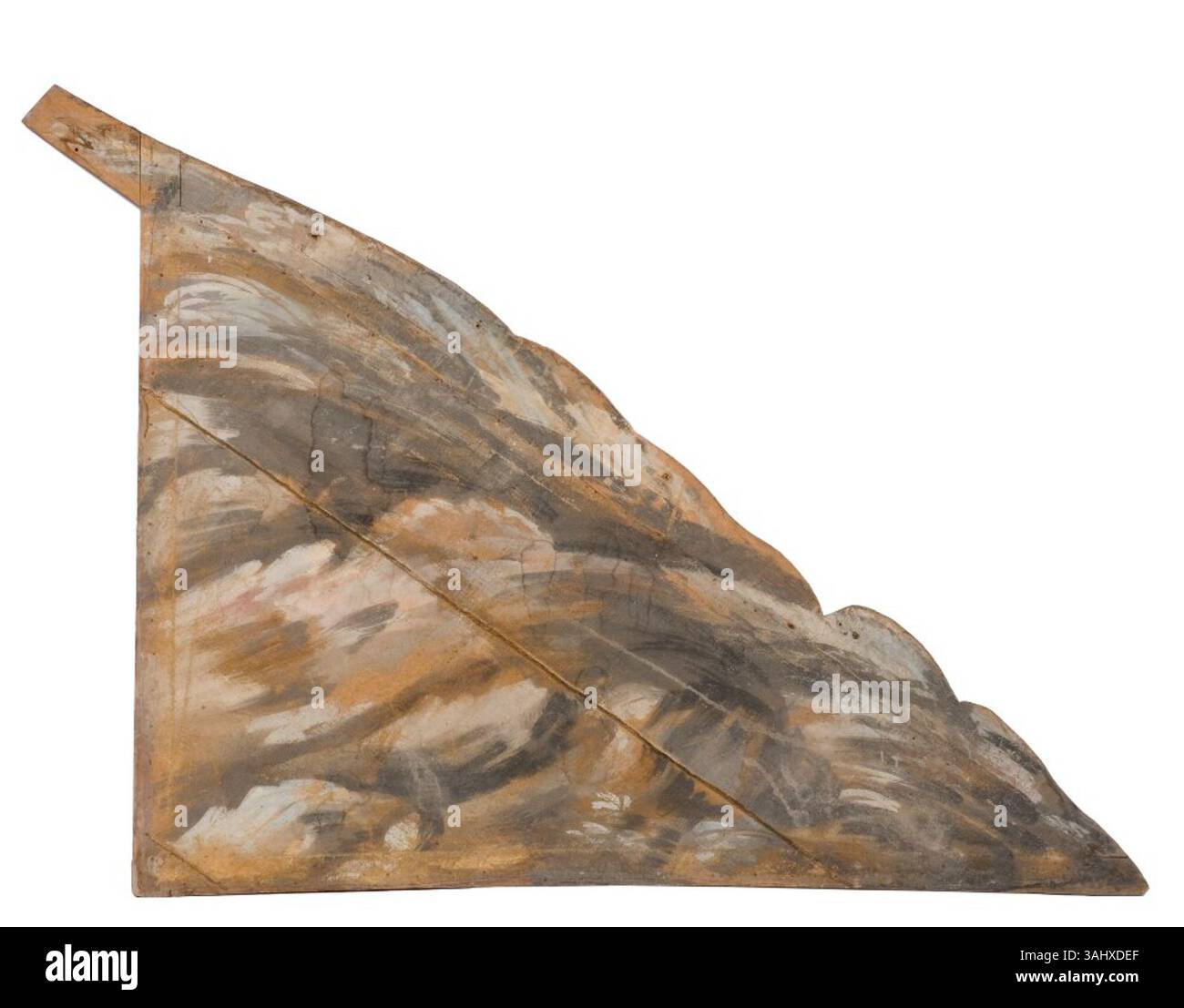 Dipinto anonimo intitolato "Kuliss, terrängformation" (Scenic Backdrop, Terrain Formation), creato tra il 1780 e il 1789, parte della collezione Nationalmuseum. Foto Stock