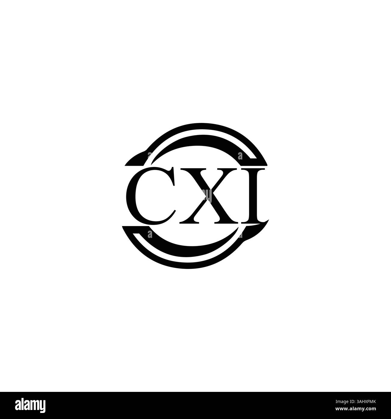 set cxi, cxi, design c x i, lettera c x i, logo c x i, lettera c x i, lettera cxi, logo cxi, monogramma cxi, set di logo cxi letter, grafica, icona, identità, industr Illustrazione Vettoriale