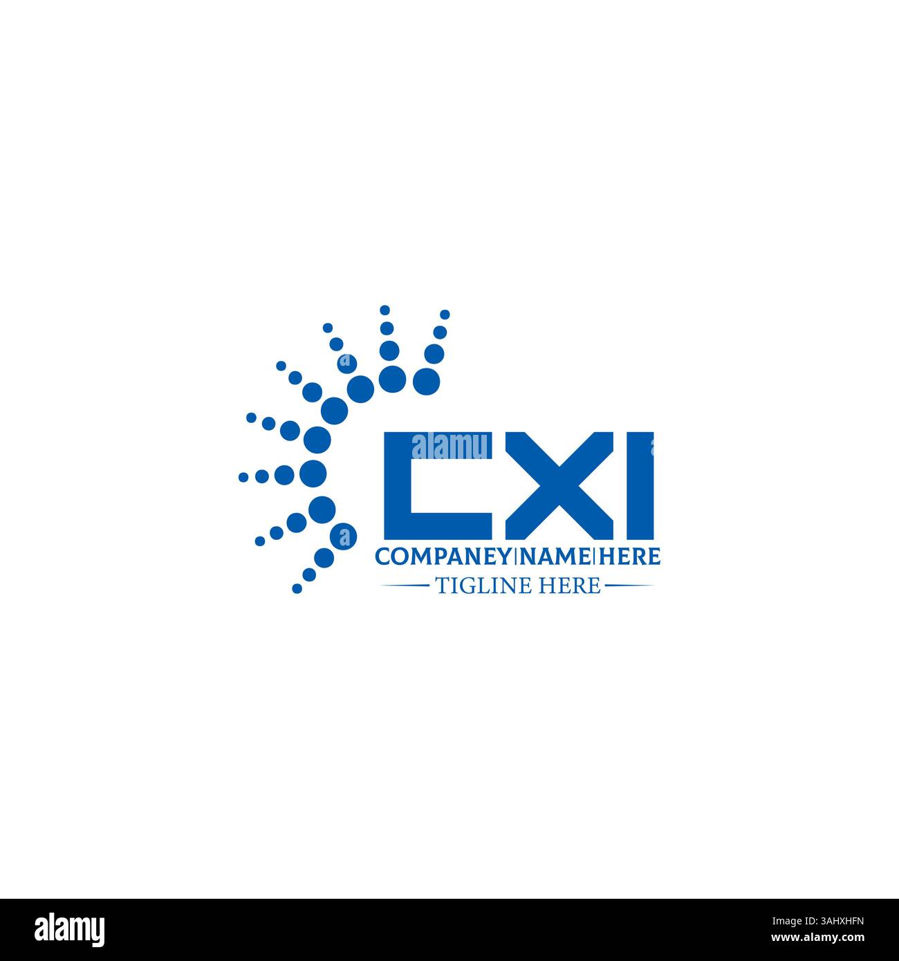 set cxi, cxi, design c x i, lettera c x i, logo c x i, lettera c x i, lettera cxi, logo cxi, monogramma cxi, set di logo cxi letter, grafica, icona, identità, industr Illustrazione Vettoriale