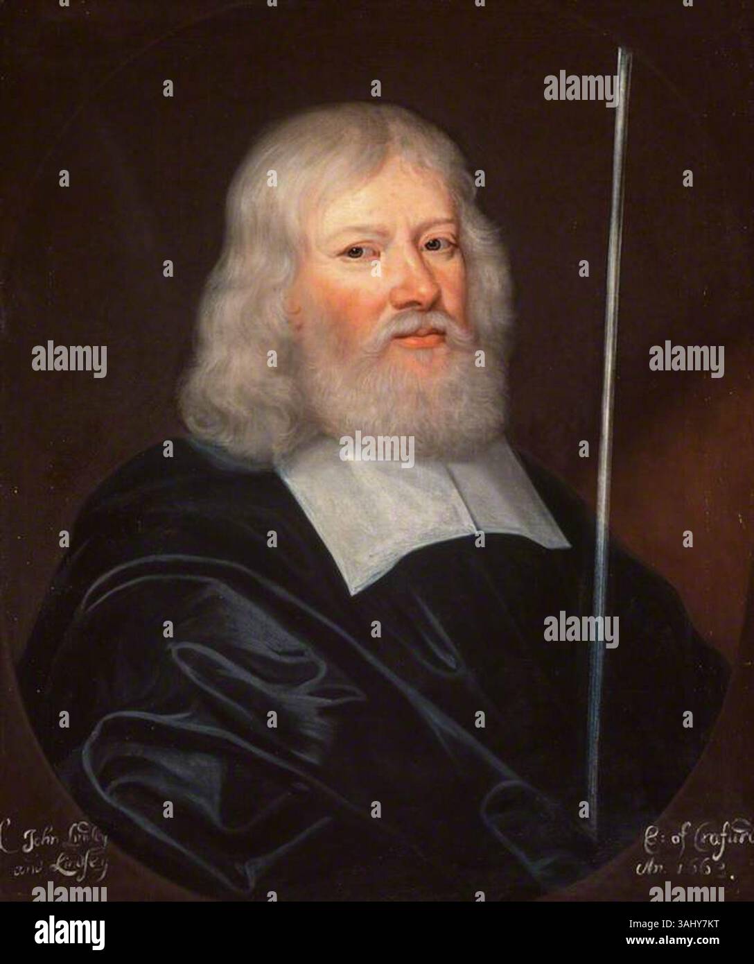 Un ritratto di John Lindsay, XVII conte di Crawford (1596-1678), uno statista, dipinto nel 1663. Il dipinto è ospitato nelle National Galleries of Scotland. Foto Stock