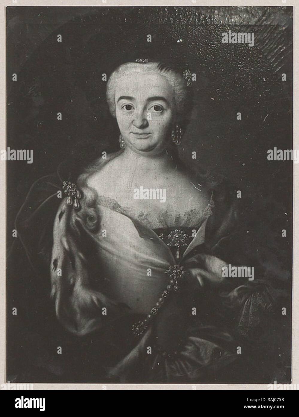 Un ritratto di Augusta Amalia di Nassau-Siegen, dipinto da Johann Philipp Behr nel 1738. Il dipinto a olio su tela raffigura la principessa, moglie di Federico di Sayn-Wittgenstein-Hohenstein, ed è ospitato nel Siegerlandmuseum nel Palazzo superiore. Il lavoro misura 79 x 59 cm. Foto Stock