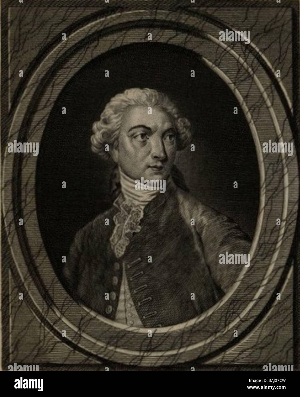 Ritratto di Pierre Choderlos de Laclos di Antoine-Alexandre Morel, dipinto nel 1799. Lo scrittore francese, meglio conosciuto per il suo romanzo "Les Liaisons Dangereuses", è mostrato in questo ritratto d'epoca. Foto Stock