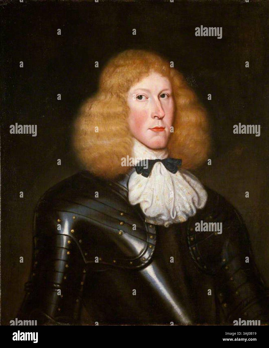 Questo dipinto, attribuito a David Scougall, ritrae il capitano Robert Campbell di Glenlyon (1632-1696), che era al comando a Glencoe. Creato intorno al 1654, è un olio su tela. Foto Stock