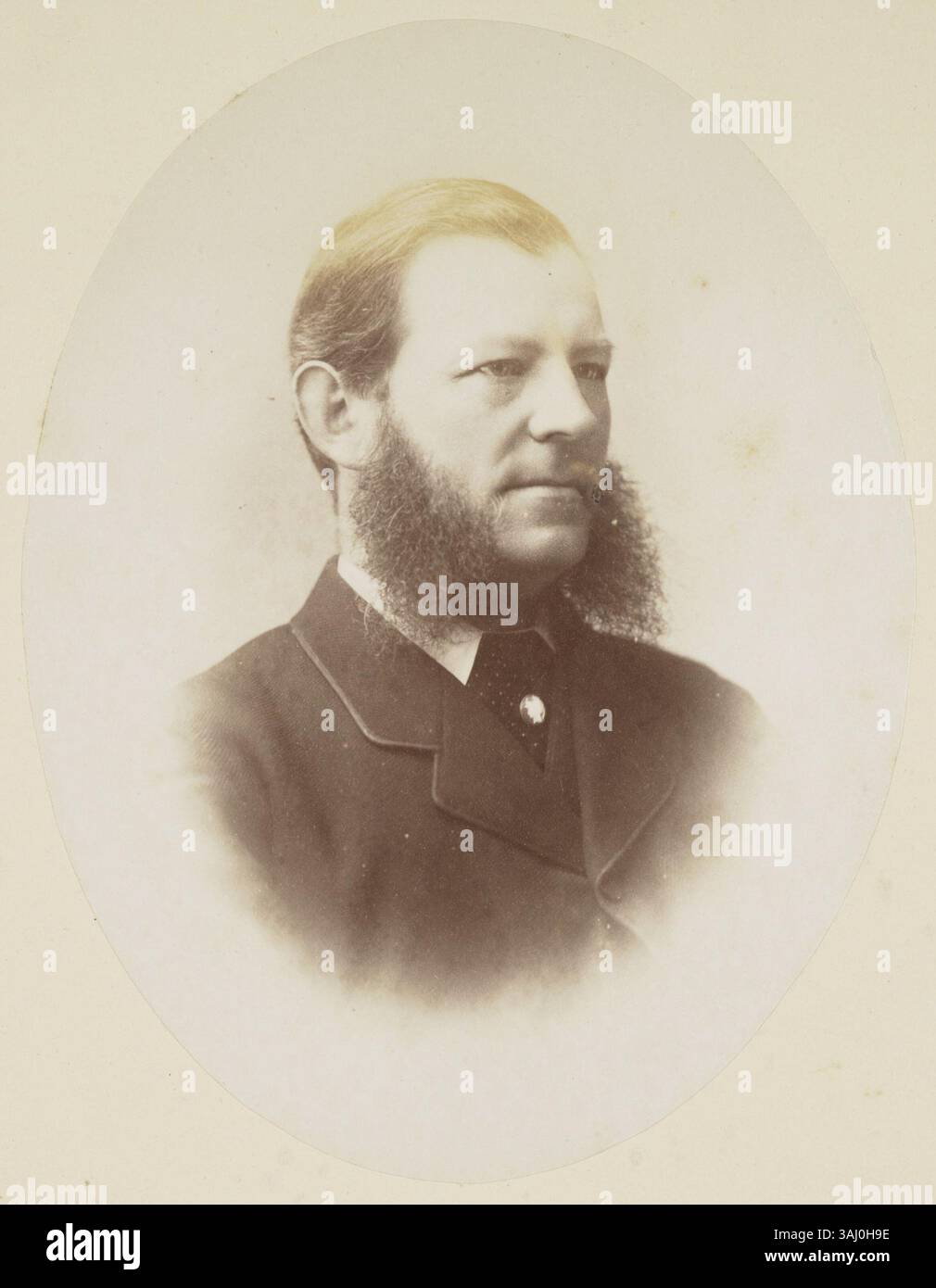 Una fotografia di Frank Henderson (1836-1889), un politico scozzese, scattata da James Valentine negli anni '1870, che cattura il suo ruolo nella vita politica scozzese. Foto Stock