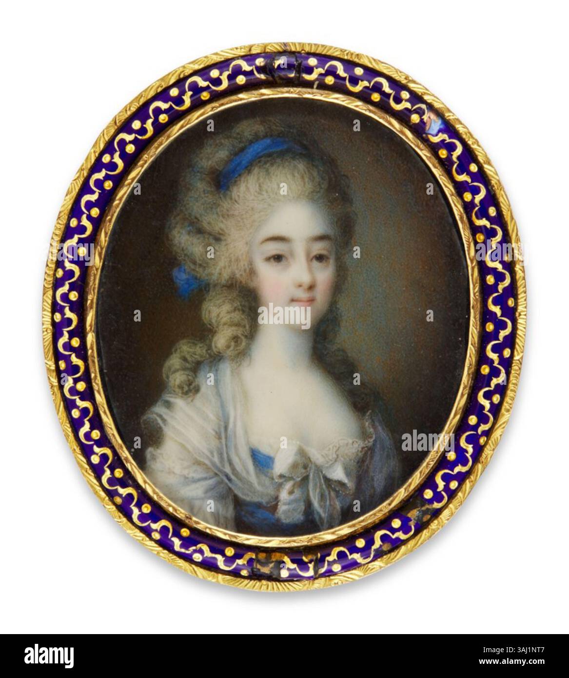 Ritratto di Maria Teresa di Savoia, Comtesse d'Artois, dipinto da Ignazio Giovanni Vittoriano Campana. L'opera, datata tra il 1775 e il 1800, presenta acquerelli e gouache in avorio, raffigurandola come la moglie di Carlo X di Francia. Foto Stock Ritratto di Maria Teresa di Savoia, Comtesse d'Artois, dipinto da Ignazio Giovanni Vittoriano Campana. L'opera, datata tra il 1775 e il 1800, presenta acquerelli e gouache in avorio, raffigurandola come la moglie di Carlo X di Francia. Foto Stock