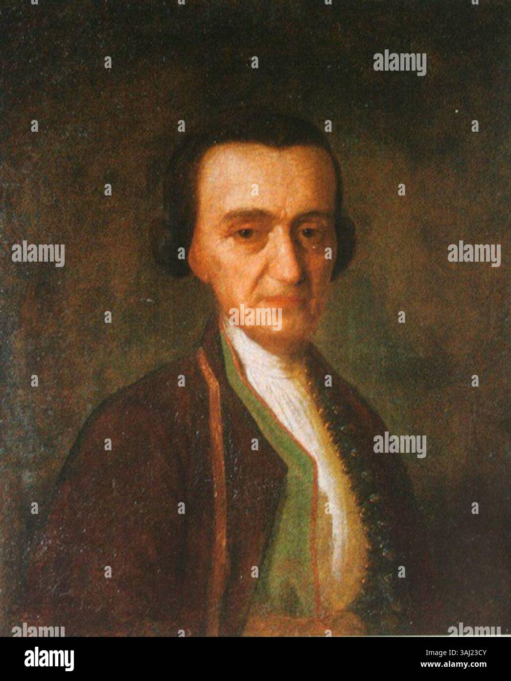 Questo ritratto di Lazar Nazarovich Lazarev, dipinto da Ivan Argunov alla fine del XVIII secolo, cattura la somiglianza di un nobile russo. Le opere d'arte forniscono un'idea della società aristocratica e degli stili artistici della Russia del XVIII secolo. Foto Stock