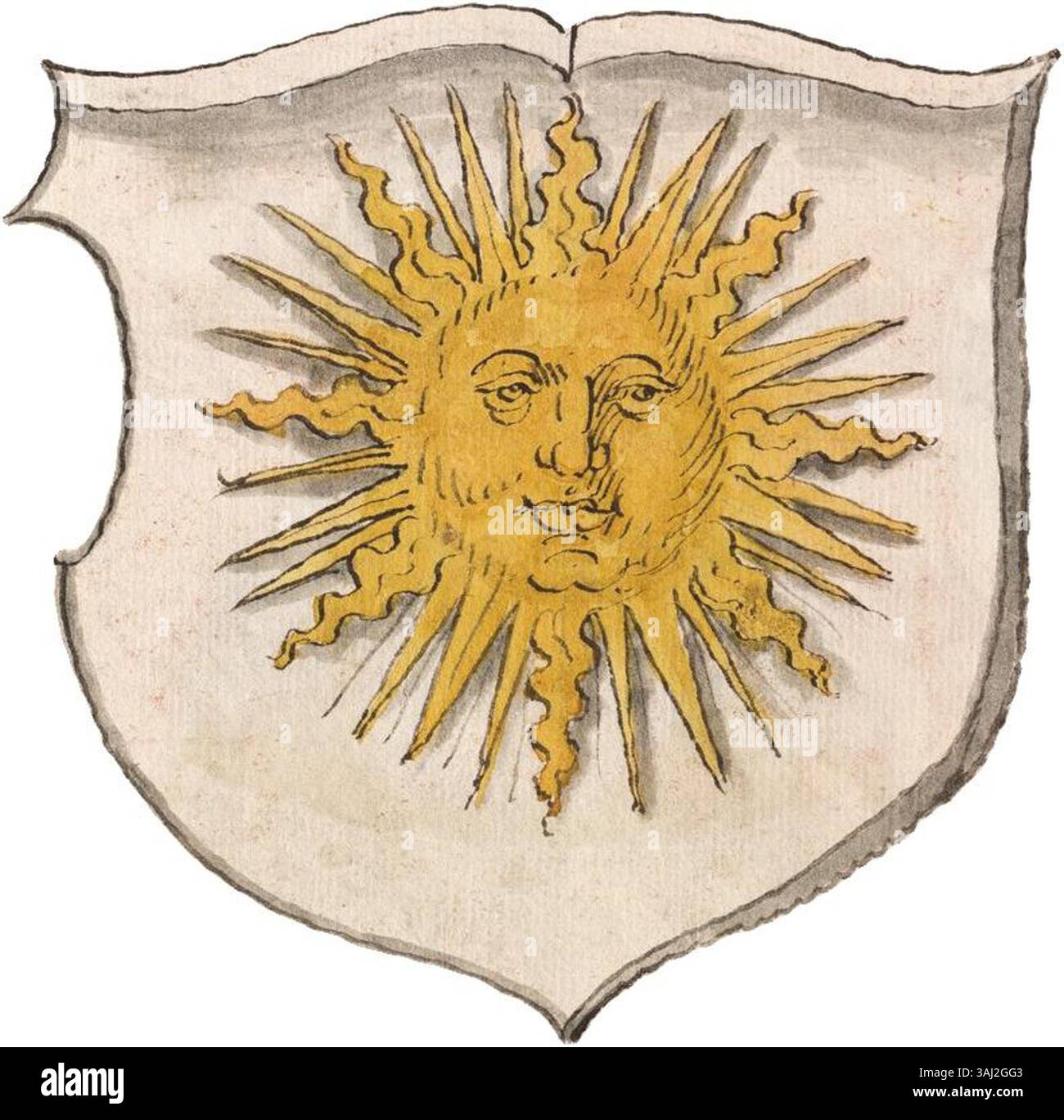 Una collezione di stemmi polacchi dal 1601 al 1700, che mostra i disegni araldici delle famiglie nobili in Polonia durante il tardo Rinascimento e il primo Barocco. Questa risorsa fornisce informazioni sul linguaggio visivo dell'araldica polacca. Foto Stock