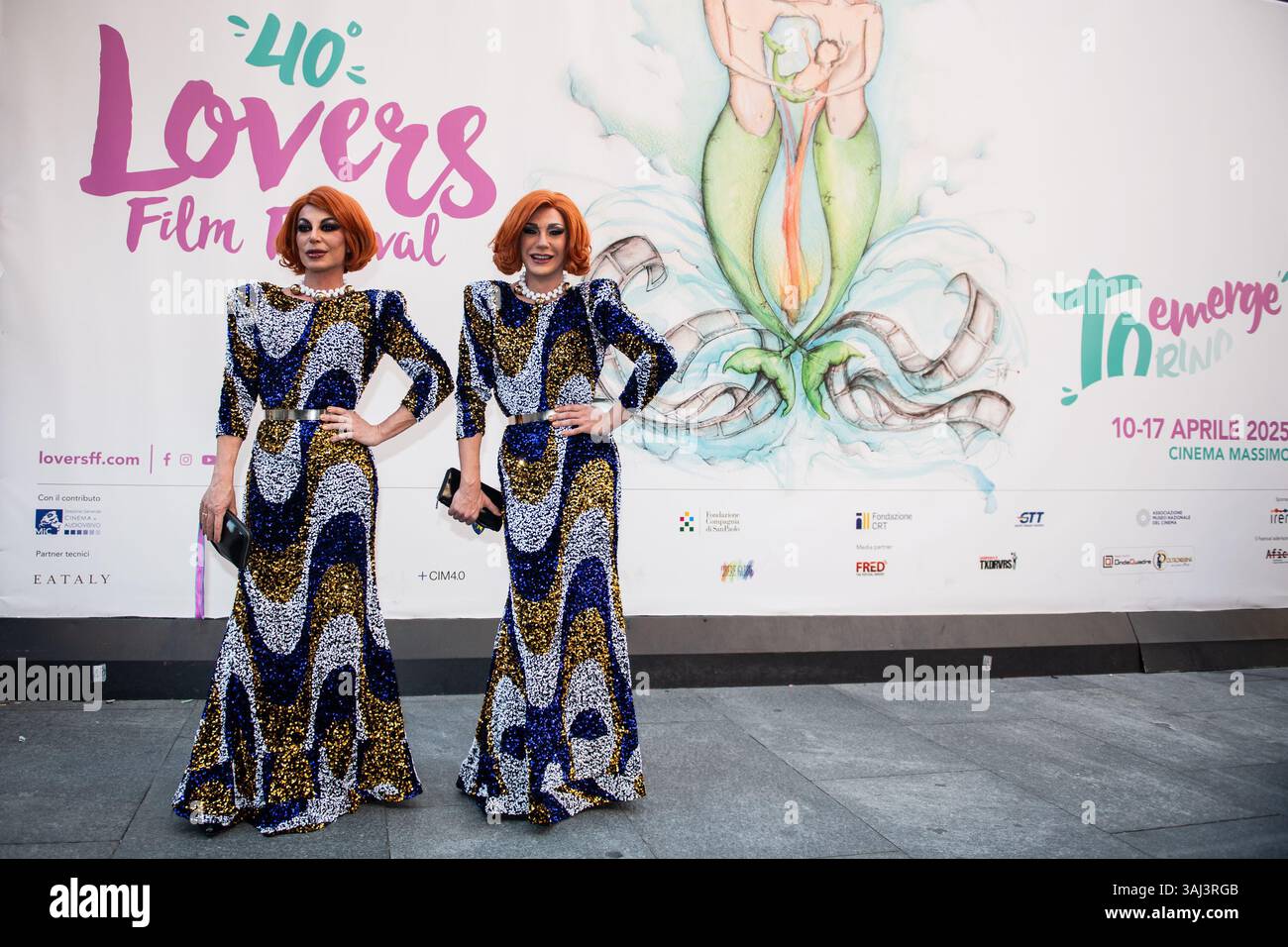 Torino, Italia. 10 aprile 2025. Karma B durante l'inaugurazione della 40/a edizione del Lovers Film Festival a Torino, Italia - Cronaca - giovedi 10 aprile 2025 - ( foto Alberto Gandolfo/LaPresse ) Karma B durante l'inaugurazione della 40a edizione del Lovers Film Festival di Torino, Italia - giovedì 10 aprile 2025 - News - ( foto Alberto Gandolfo/LaPresse ) crediti: LaPresse/Alamy Live News Foto Stock