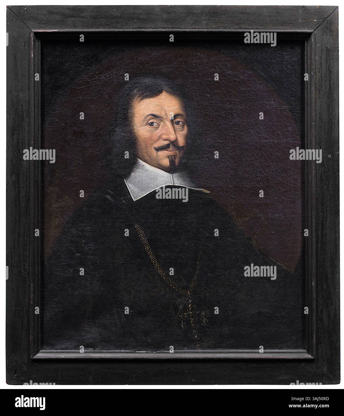 Questo ritratto di Christoph Bernhard von Galen (Bommen Berend), dipinto tra il 1664 e il 1680, è attribuito a Jacob Quinckhardt. Fa parte della collezione del Museo Groninger e riflette il significato storico dell'individuo durante il XVII secolo. Foto Stock