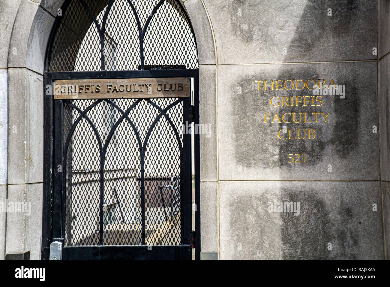 Theodora Griffis Faculty Club, New York Weill Cornell Medical Center, esterno dell'edificio, entrata, 521 East 68th Street, New York City, New York, USA Foto Stock