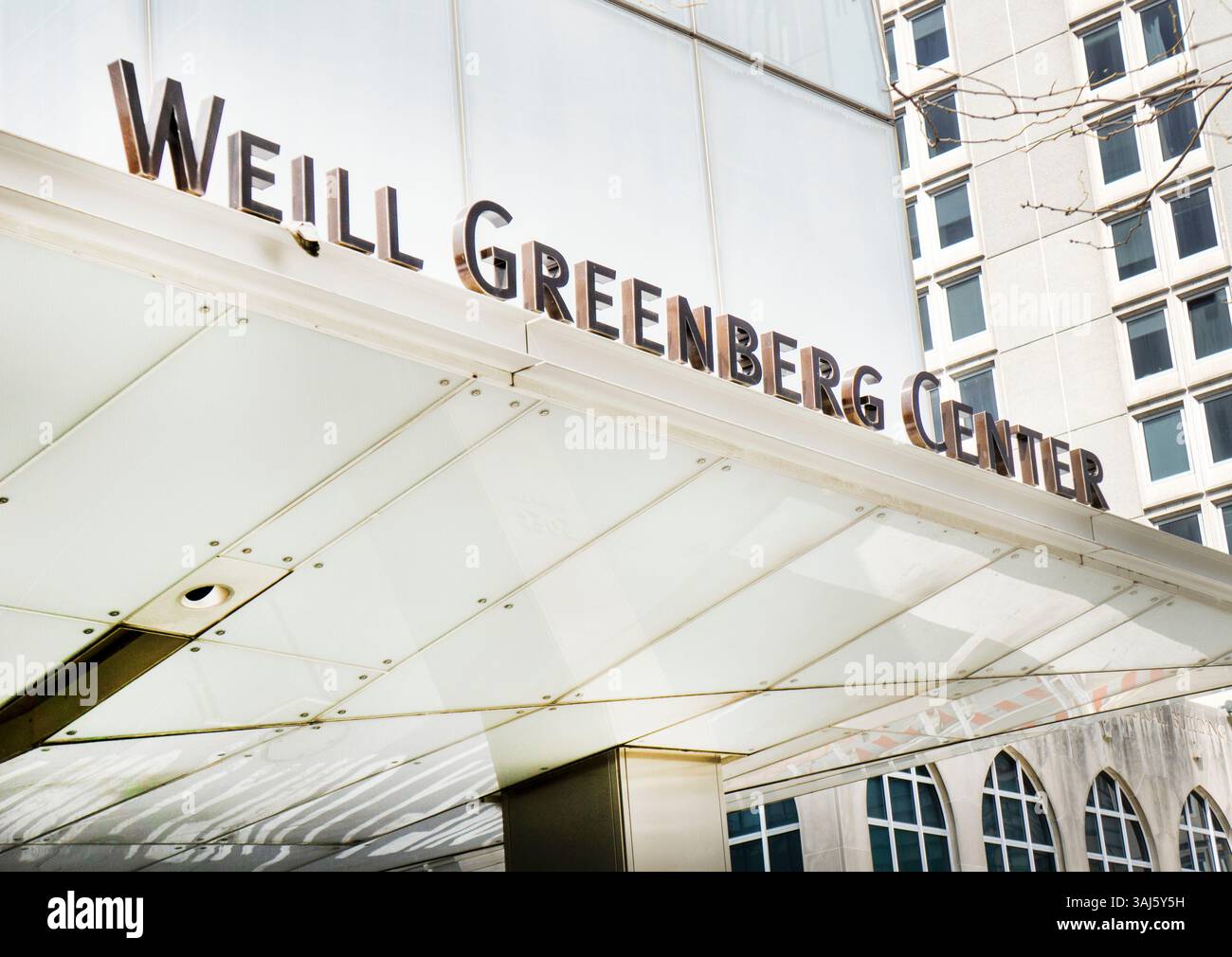 Weill Greenberg Center, Weill Cornell Medicine, edificio esterno, 1305 York Avenue, New York City, New York, Stati Uniti Foto Stock