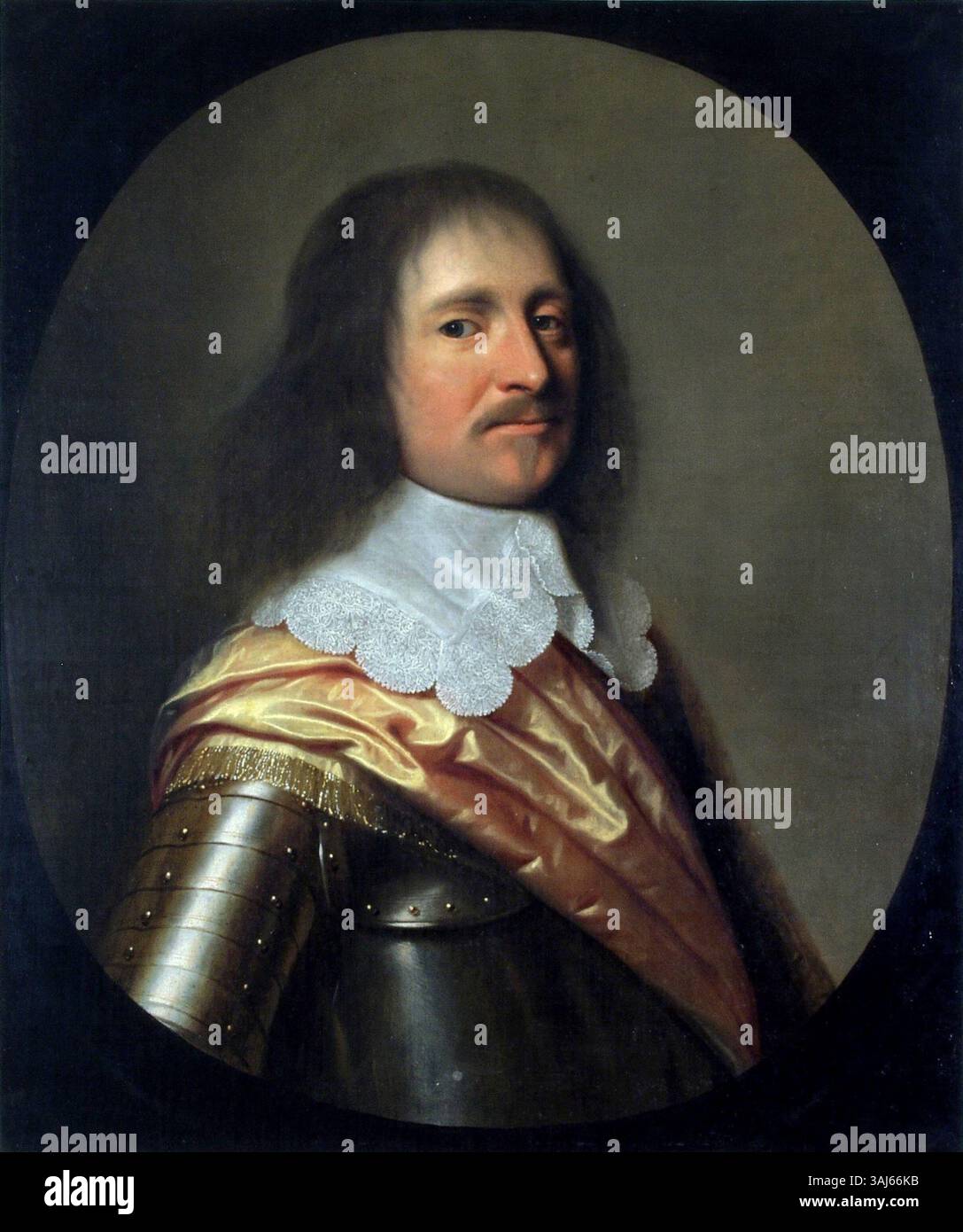 Il ritratto di Pieter Nason di Johan Maurits di Nassau-Siegen (1604-1679), creato nel 1644, cattura la figura nobile di spicco in abbigliamento regale. Il dipinto ad olio, ospitato nel Museo di Warmia e Masuria, mette in risalto la sua nobile stirpe e la ritrattistica europea del XVII secolo. Foto Stock