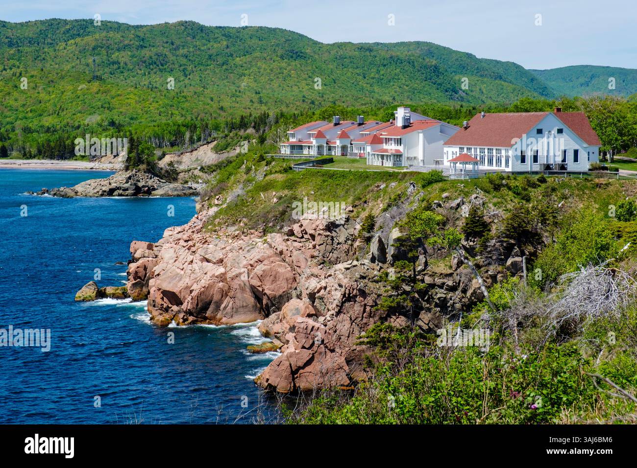 Hotel Keltic Lodge, Cabot Trail, Isola di Cape Breton, nuova Scozia, Canada Foto Stock