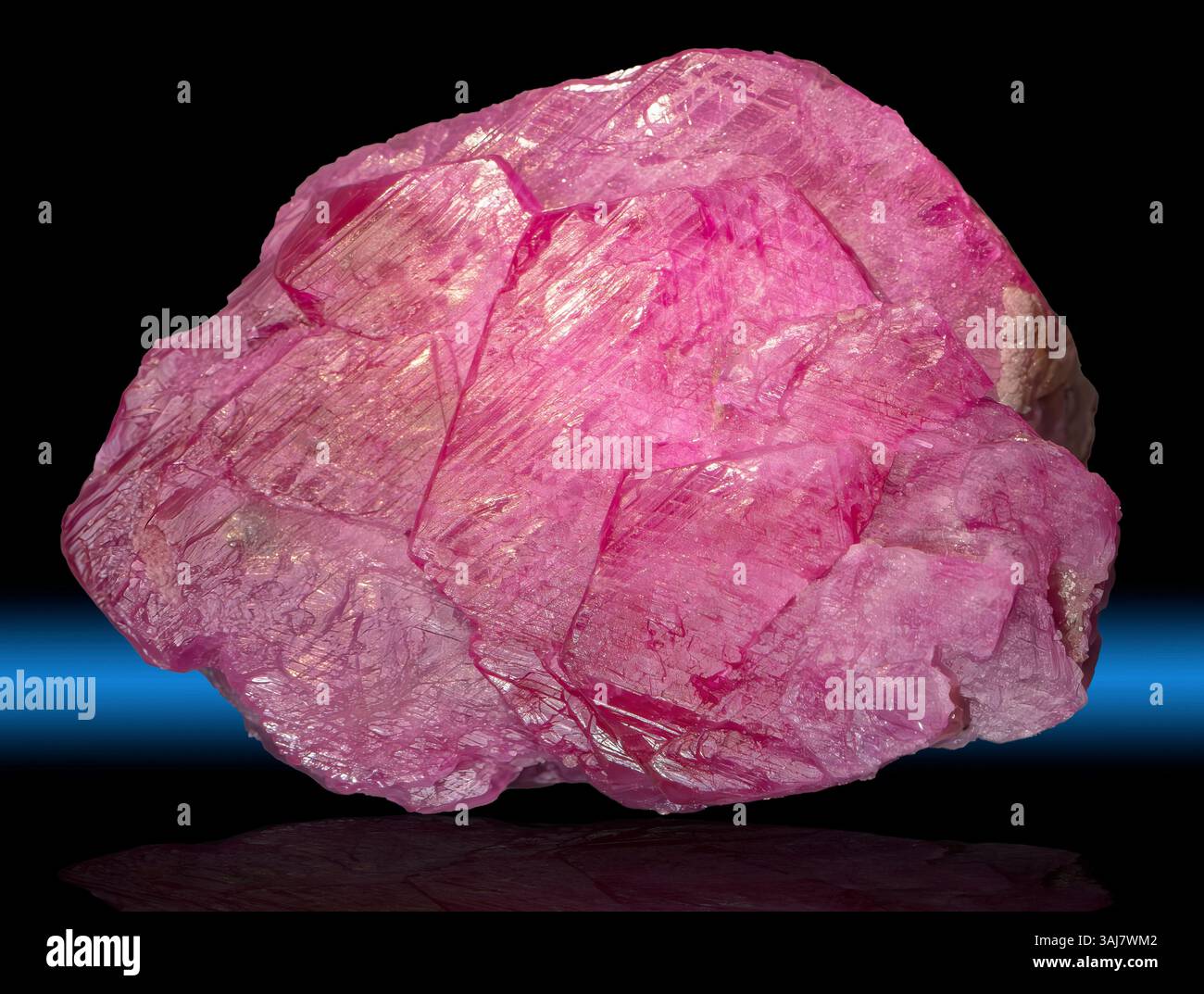 Corindone var. Ruby, Myanmar, Birmania Foto Stock
