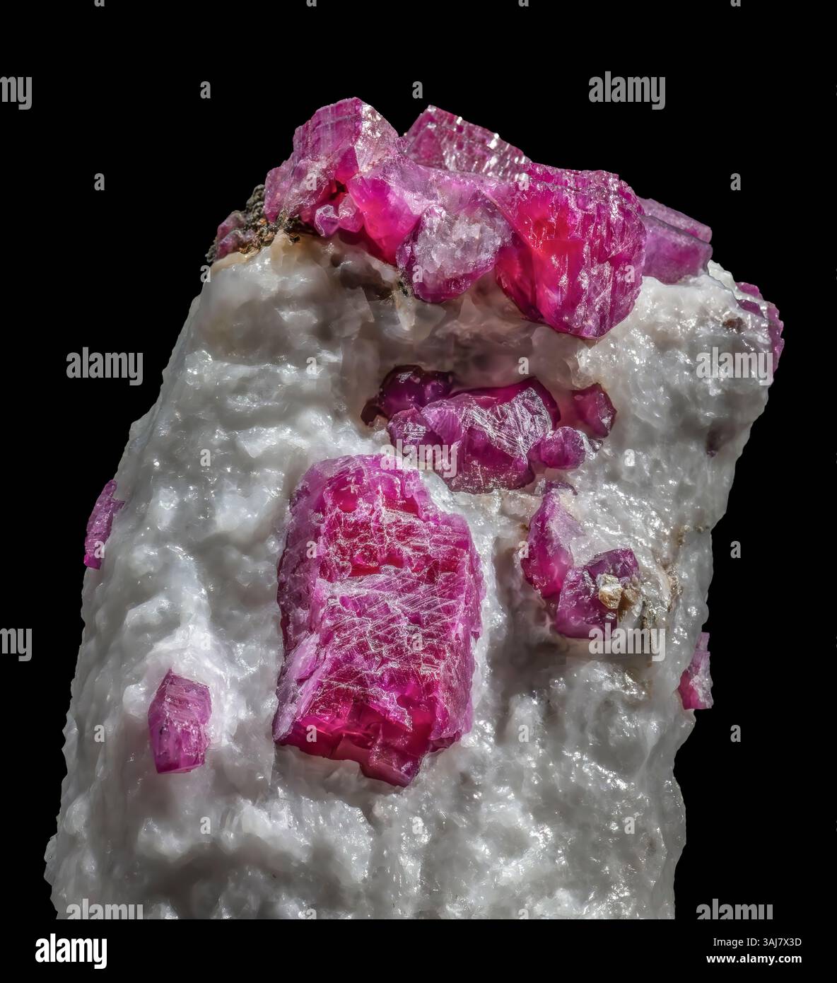Corindone var. Ruby, Vietnam Foto Stock