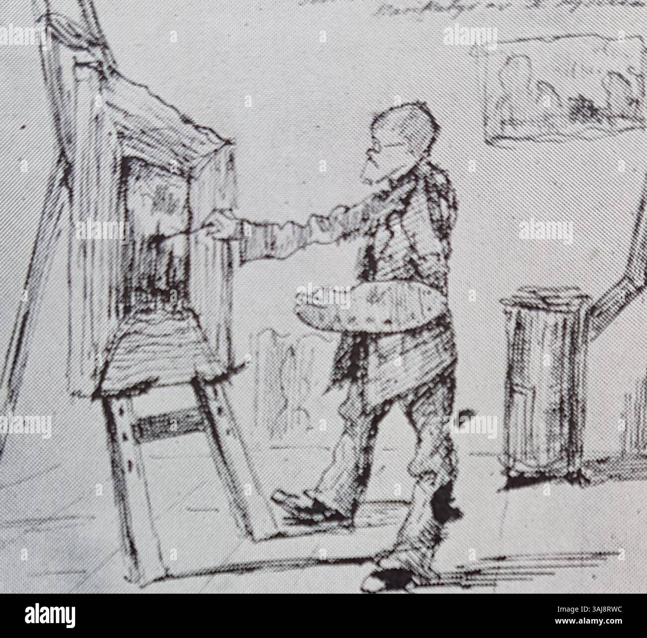 Pelle Hedman, illustrato da Karl Kjellin, fa parte della collezione della Kungliga Biblioteket, rappresentata attraverso una riproduzione fotografica dettagliata di Allhems Svenskt konstnärslexikon. Foto Stock