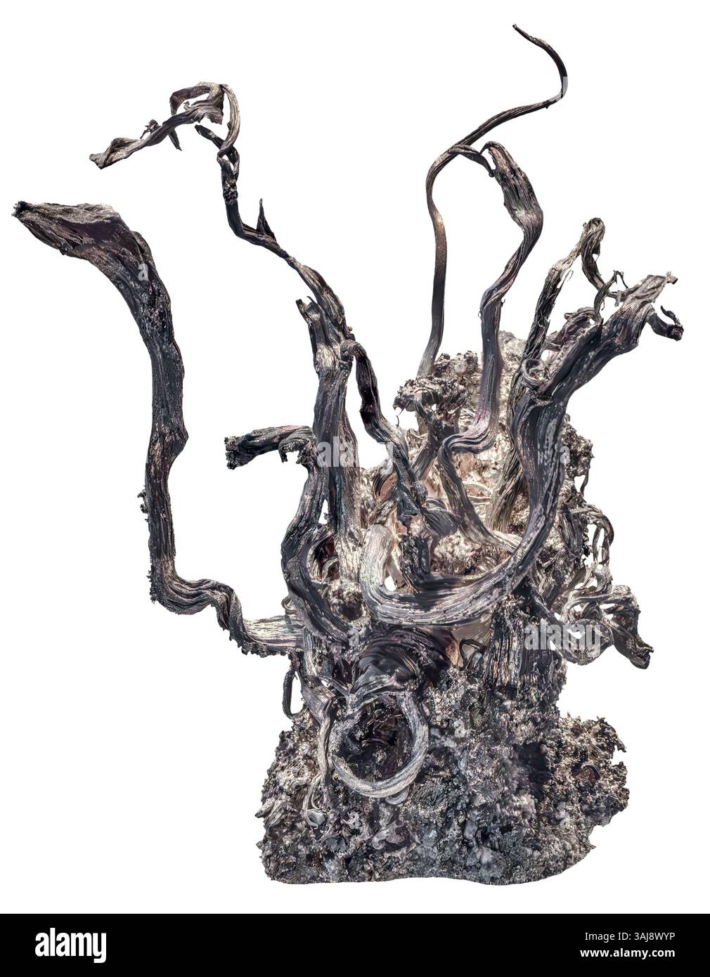 Argento - abitudine del filo - Shanxi, Cina Foto Stock