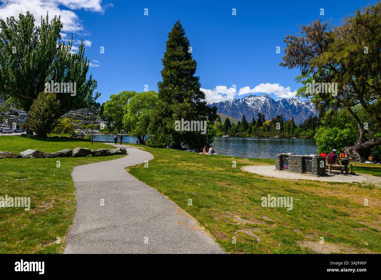 Splendida vista intorno a Queenstown, nuova Zelanda Foto Stock