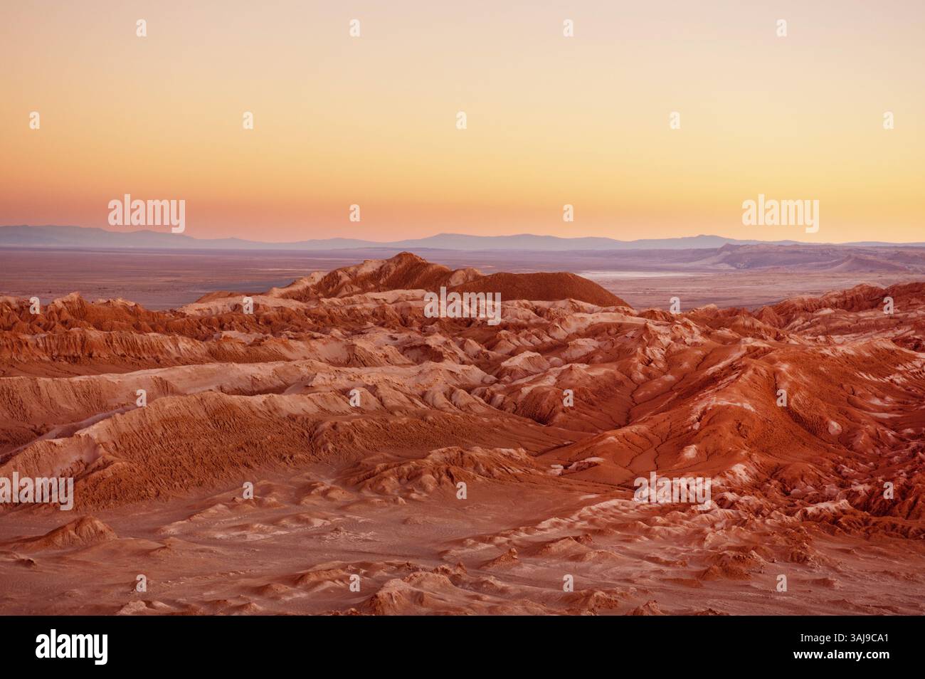 Valle de la Luna, Valle della Luna nel deserto di Atacama, Cile, regione di Antofagasta, deserto di Atacama, San Pedro De Atacama Foto Stock