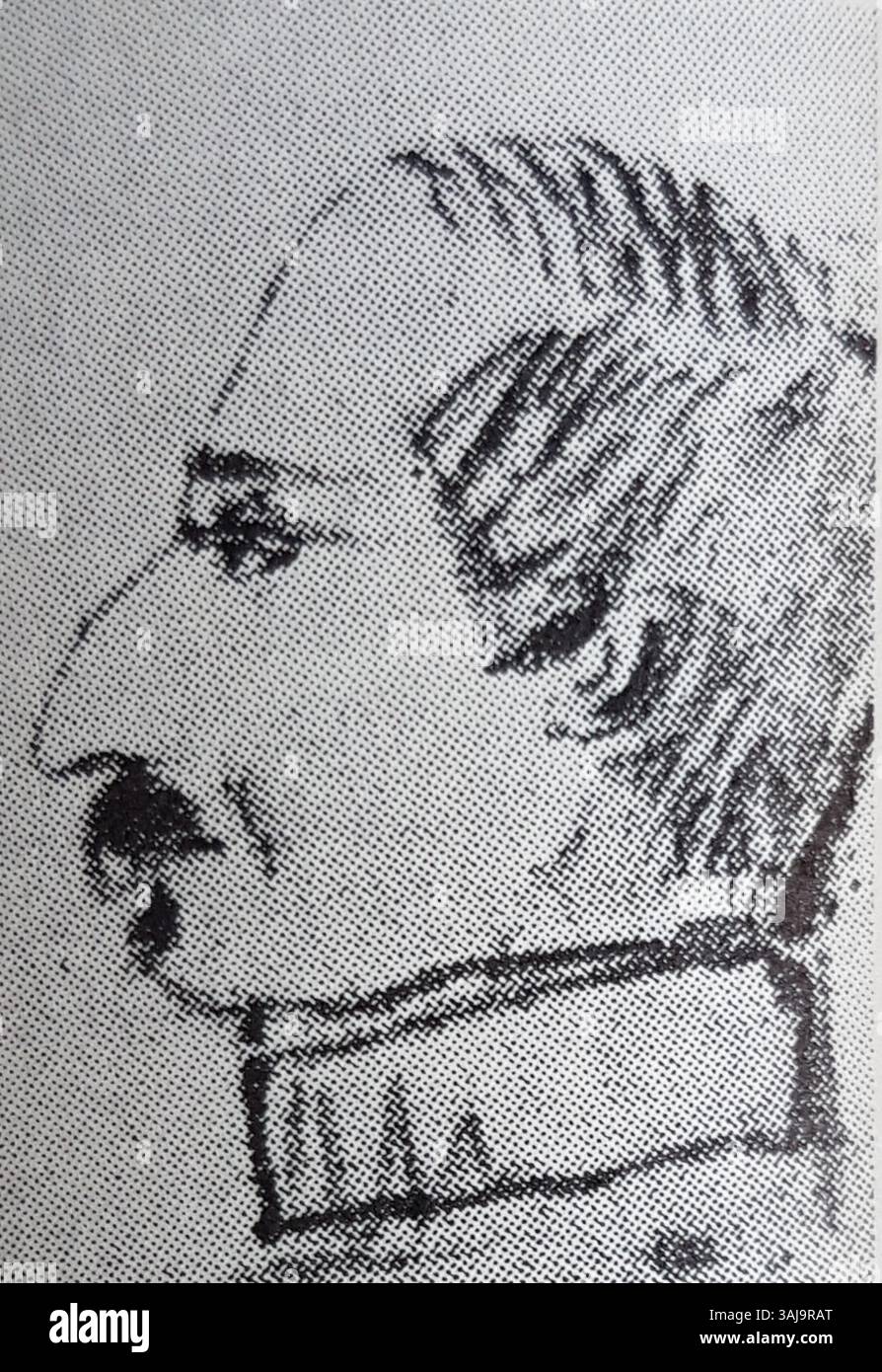 L'autoritratto di Christian Staaf riflette il suo stile artistico e cattura la sua somiglianza. È una riproduzione fotografica del suo lavoro, che è un esempio chiave della ritrattistica svedese del XIX secolo. Foto Stock