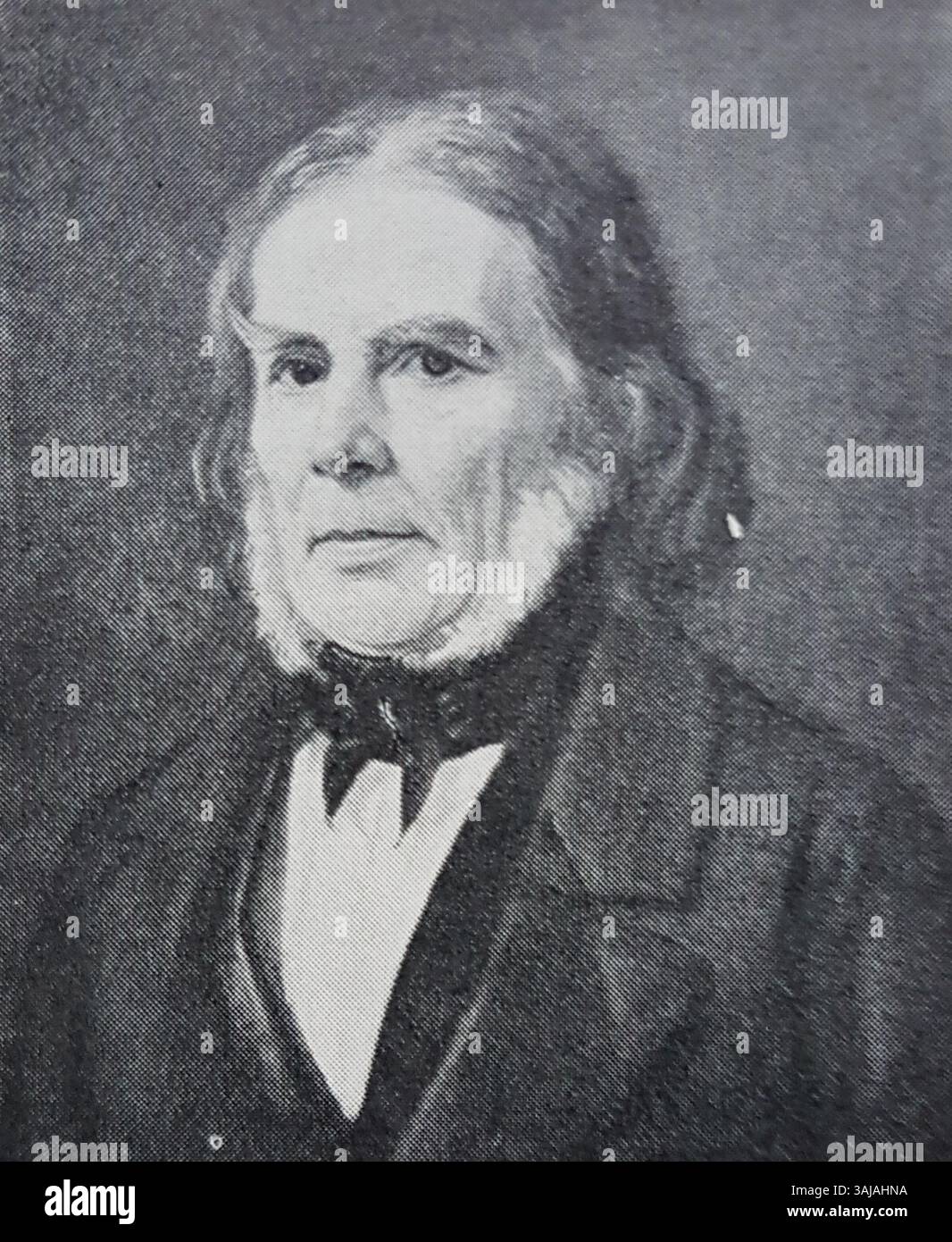 Axel Magnus Fahlcrantz raffigurato da Bertha Valerius in un ritratto fotografico di Allhems Svenskt konstnärslexikon. Foto Stock