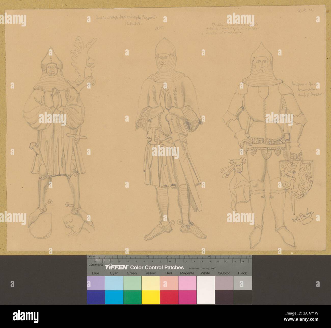 Questa immagine illustra le lapidi del monastero di Marienberg, situato vicino a Boppard, in Germania. Le lapidi sono raffigurate con dettagliate incisioni e iscrizioni, che evidenziano il significato storico e religioso del sito. Foto Stock