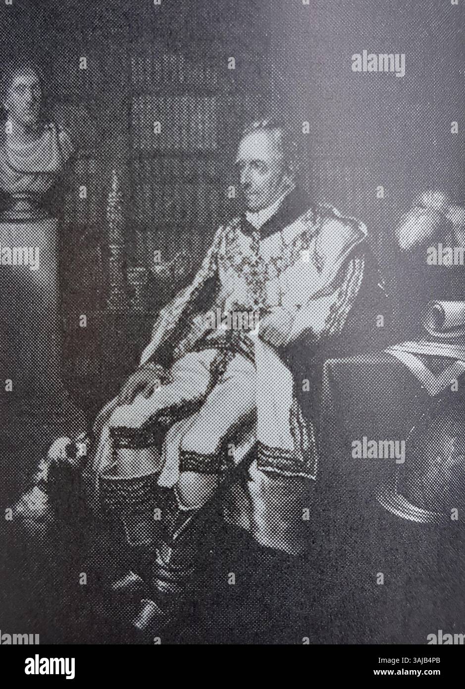 Questo ritratto del 1833 di Johan Peter van Suchtelen di Olof Ohlson è una riproduzione fotografica dell'Allhems Svenskt konstnärslexikon. Foto Stock