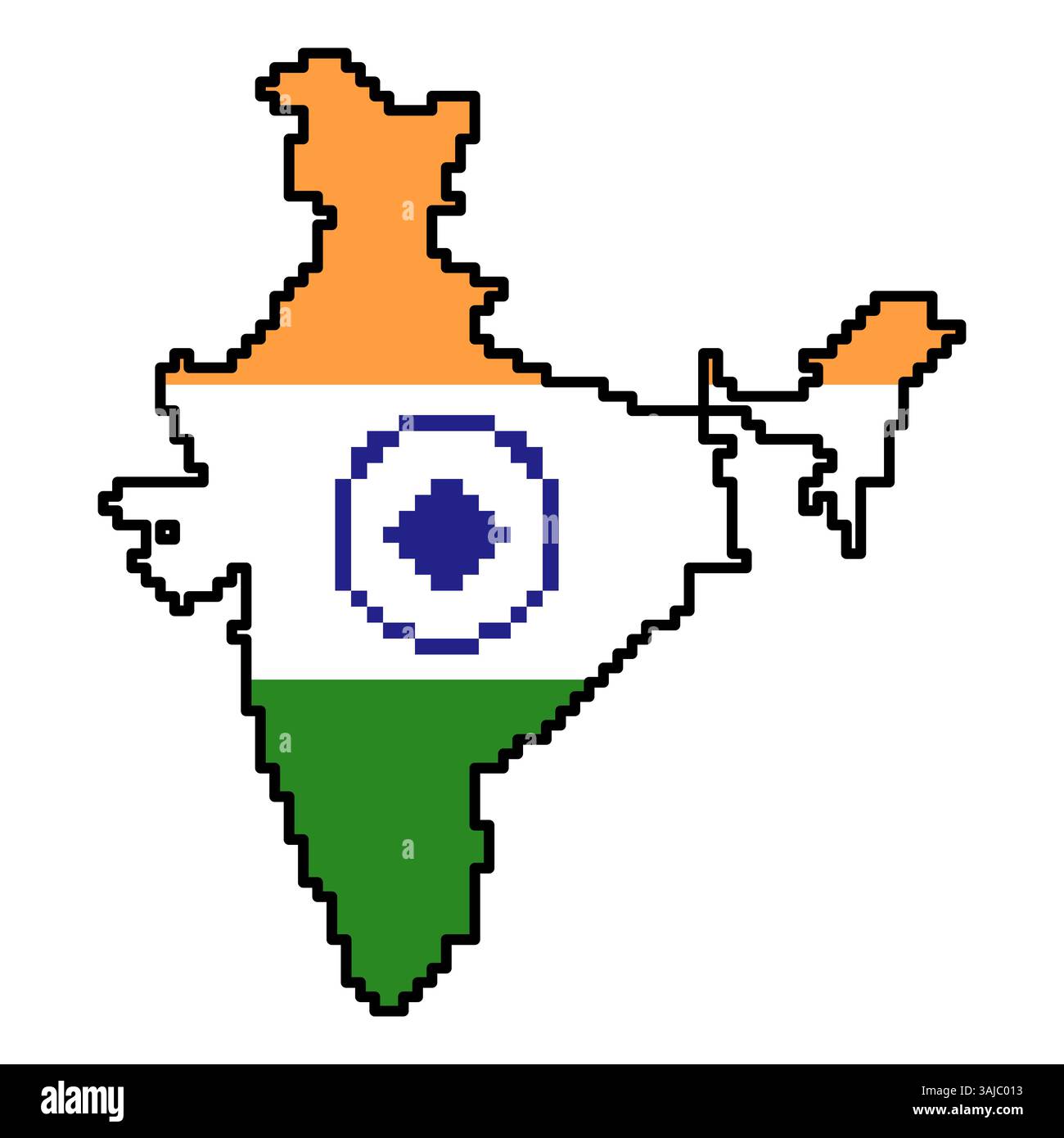 Icone pixellate della mappa del mondo in stile a 8 bit, con oltre 190 paesi. Perfetto per l'arte digitale, i progetti didattici e i progetti a tema. Illustrazione Vettoriale