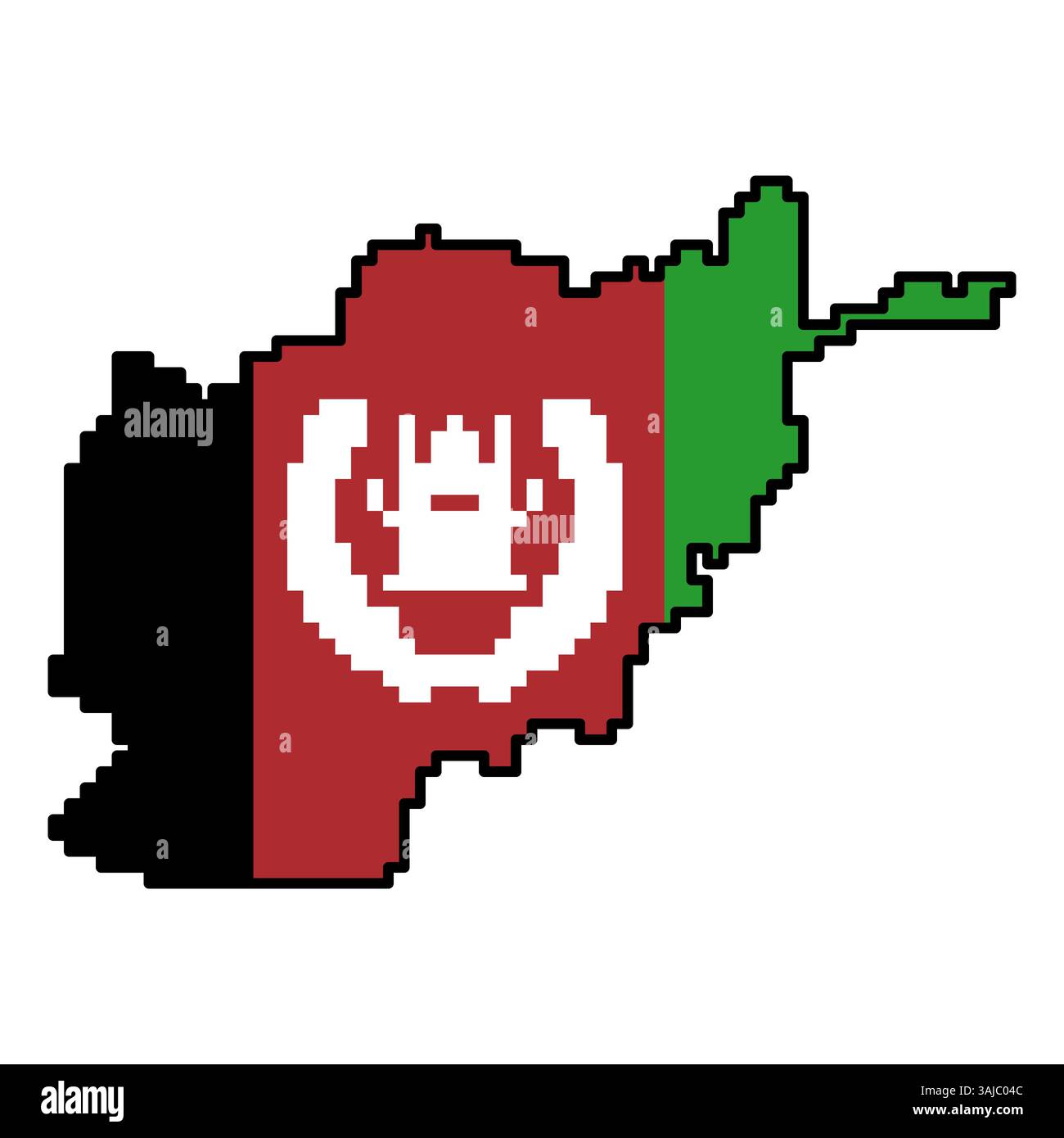 Icone pixellate della mappa del mondo in stile a 8 bit, con oltre 190 paesi. Perfetto per l'arte digitale, i progetti didattici e i progetti a tema. Illustrazione Vettoriale