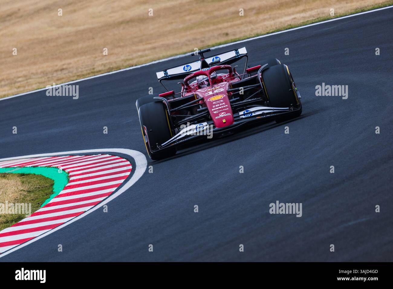 Circuito di Suzuka, mie, Giappone. 6.aprile.2025; Charles Leclerc di Monaco e Scuderia Ferrari durante il Gran Premio del Giappone di Formula 1 crediti: Jay Hirano/AFLO/Alamy Live News Foto Stock
