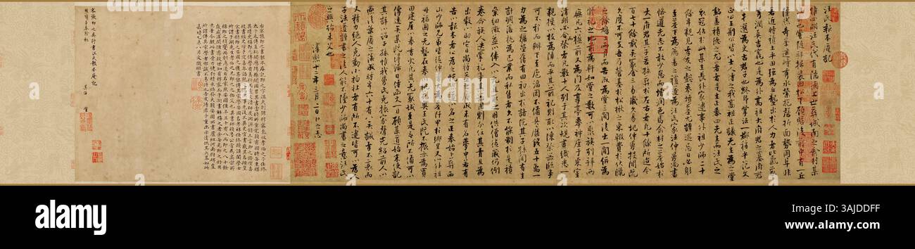 La mostra della dinastia Song al Museo Tianjin presenta una collezione di manufatti del periodo Song, tra cui ceramiche, dipinti e tessuti, che mostrano i risultati culturali e artistici dell'epoca. Foto Stock