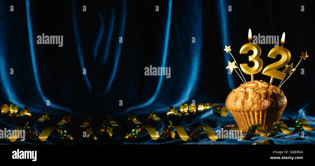 Candele di compleanno per decorazione per torta, numero 32 e 23, color oro champagne, numero 32 e 23, con glitter, per feste, anniversari, celebrazioni, per bambini, donne e uomini