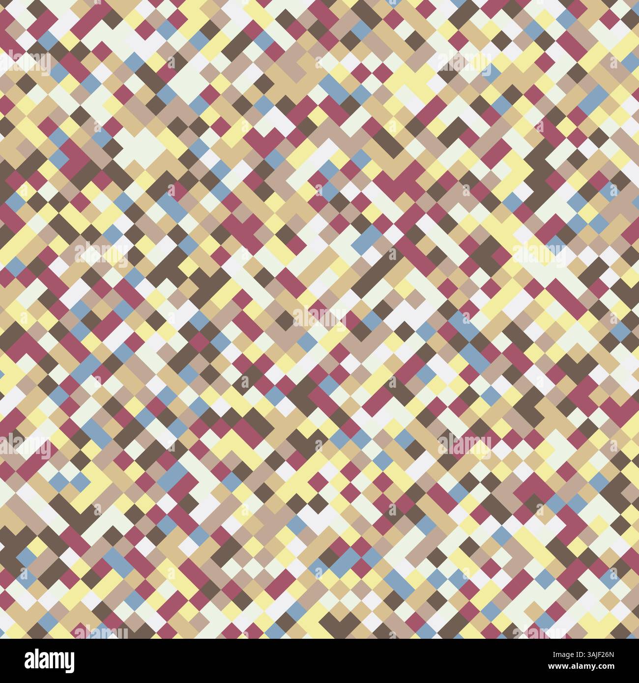 sfondo astratto con un design pixel retrò Illustrazione Vettoriale