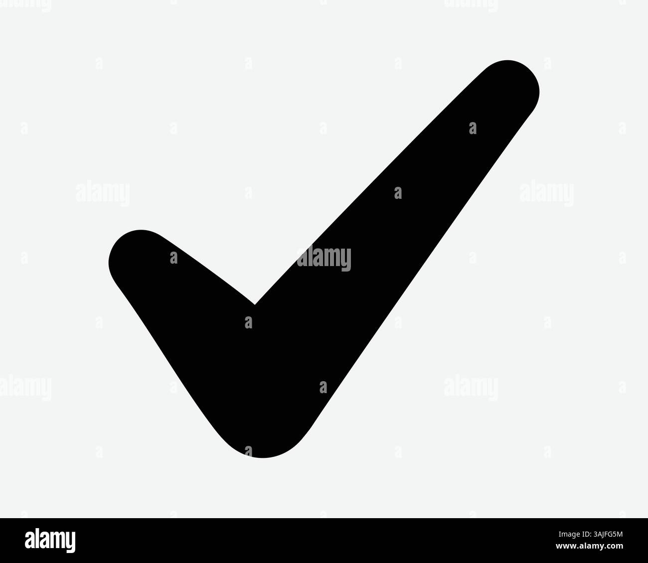 Segno di spunta icona segno di spunta scelta segno di spunta Correggi voto destro Survery positivo scegliere Accetto corretto segno di forma vettore nero simbolo Approva Verify Ver Illustrazione Vettoriale