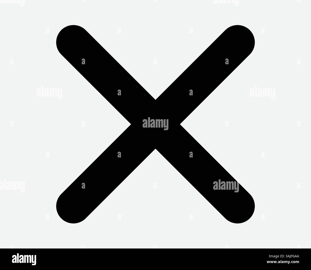 Icona X X X Elimina segno Annulla segno di voto scelta non consentita Rimuovi segno di spunta Rifiuta segno di spunta illustrazione grafica vettoriale simbolo moltiplicazione matematica Multi Illustrazione Vettoriale