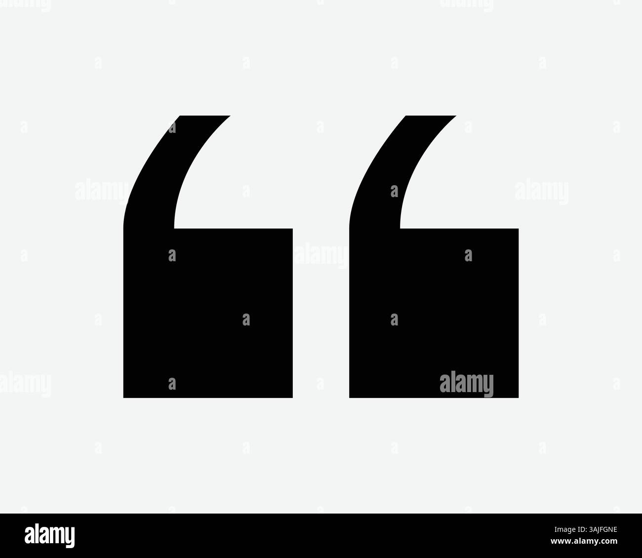 Open Speech Quote Graphic Vector Opening Quotation Mark Punctuation Talk Opinion Communication Communication Dialog Comma Text Balck Symbol Illustrazione Vettoriale