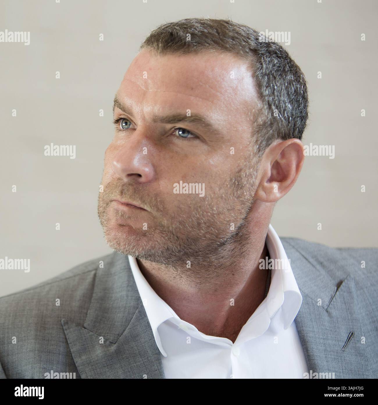 12 luglio 2017 - Hollywood, California, Stati Uniti - LIEV SCHREIBER promuove la serie TV "Ray Donovan". Isaac Liev Schreiber (New York, 4 ottobre 1967), meglio conosciuto come Liev Schreiber, è un attore, regista, sceneggiatore e produttore cinematografico statunitense. Divenne noto tra la fine degli anni '1990 e l'inizio degli anni '2000, dopo essere apparso in diversi film indipendenti, e in seguito film di Hollywood mainstream, tra cui la trilogia Scream di film horror, Ransom (1996), Phantoms (1998), The Sum of All Fears (2002), The Omen (2006), X-Men Origins: Wolverine (2009), Taking Woodstock (2009), Salt (2010), Goon (2011), Pawn Sacrifice Pawn (2014) Foto Stock