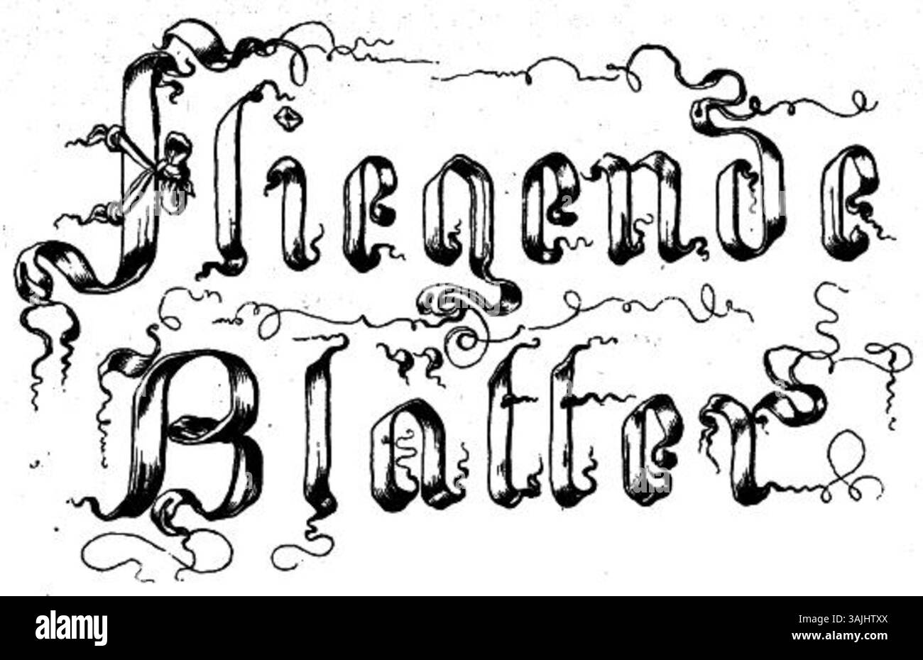 Questa illustrazione di "Fliegende Blätter" (1846, volume 2) rappresenta una rappresentazione umoristica o satirica, caratteristica della rivista satirica tedesca del XIX secolo. L'immagine riflette il clima sociale e politico dell'epoca. Foto Stock