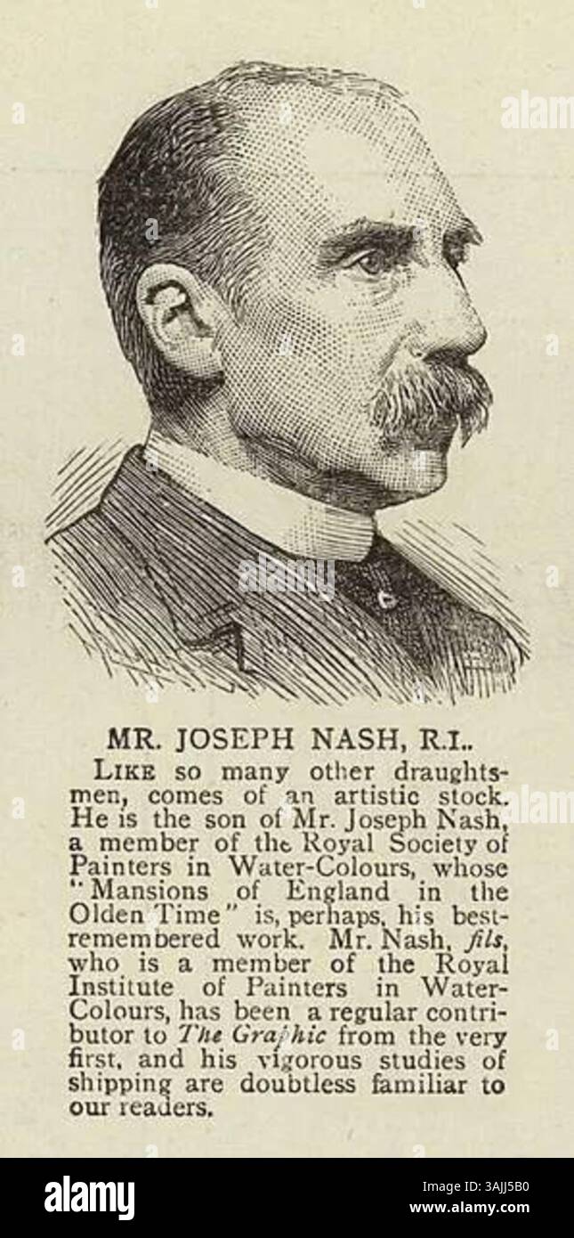 Joseph Nash R.I. illustrato per "The Graphic" il 6 dicembre 1890, con incisione di un artista non identificato. Foto Stock